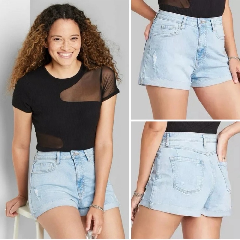 Wild Fable Super High Rise Rolled Cuff Shorts/ Size: 10